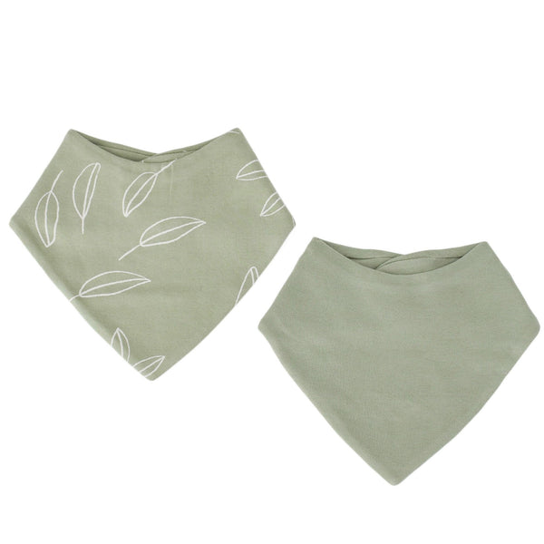Woolino Merino Baby Bib front view with wool lining for dry, comfortable skin.
