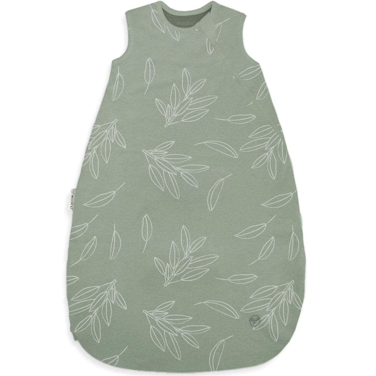 Woolino merino wool lining in sage provides breathable year‑round comfort.
