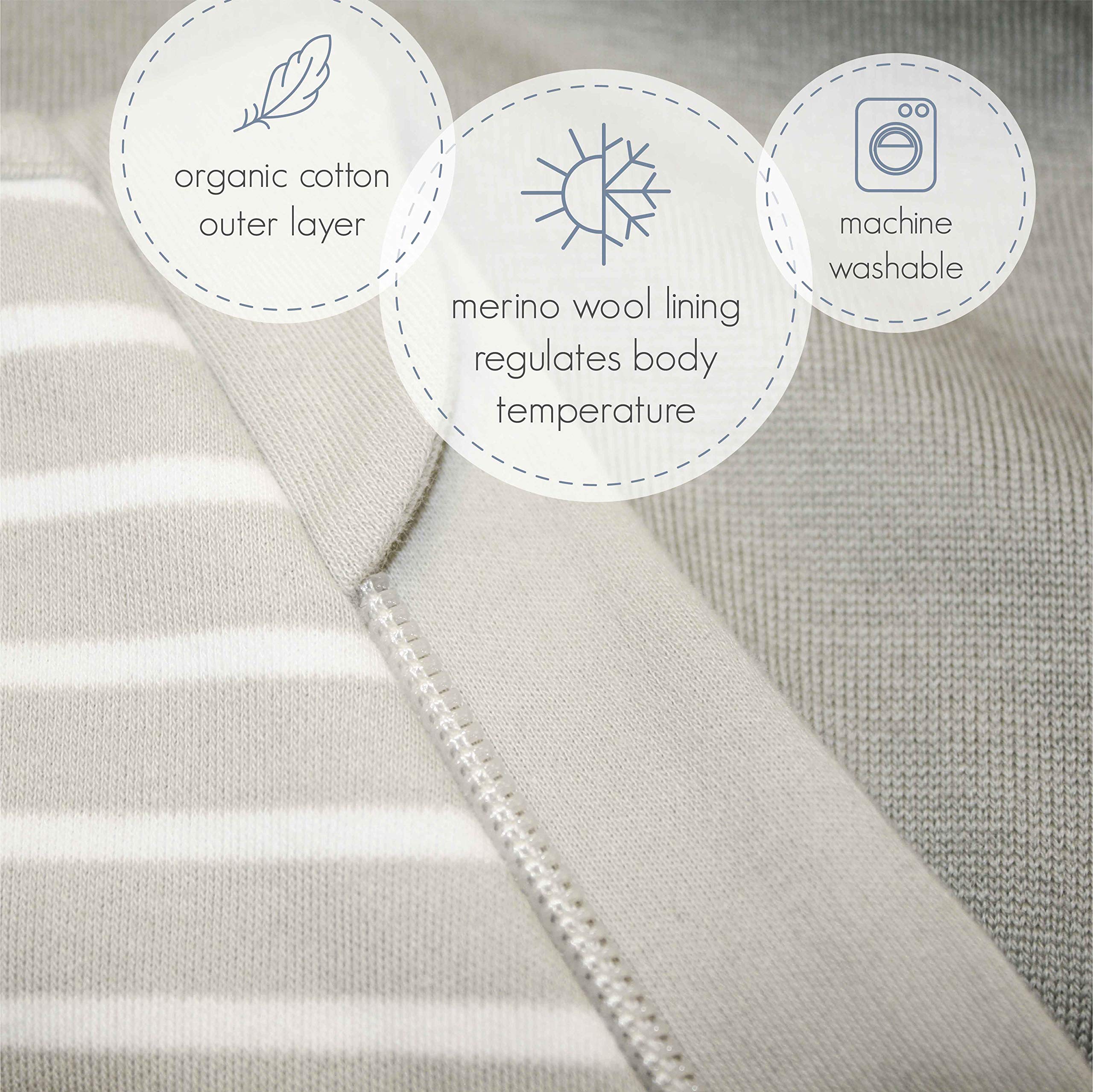 Woolino Panda ultra-soft fabric conveys cozy sleep vibes