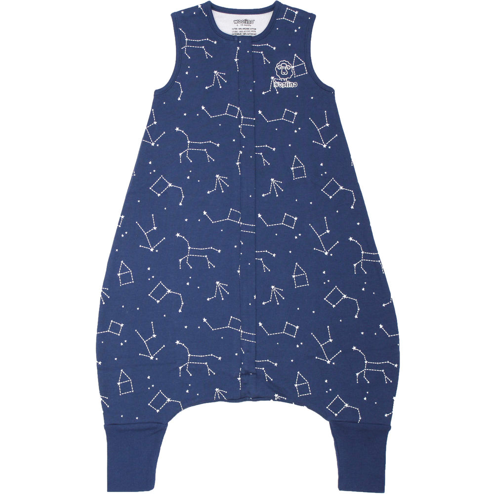 Woolino night sky sleep bag for year-round comfort.