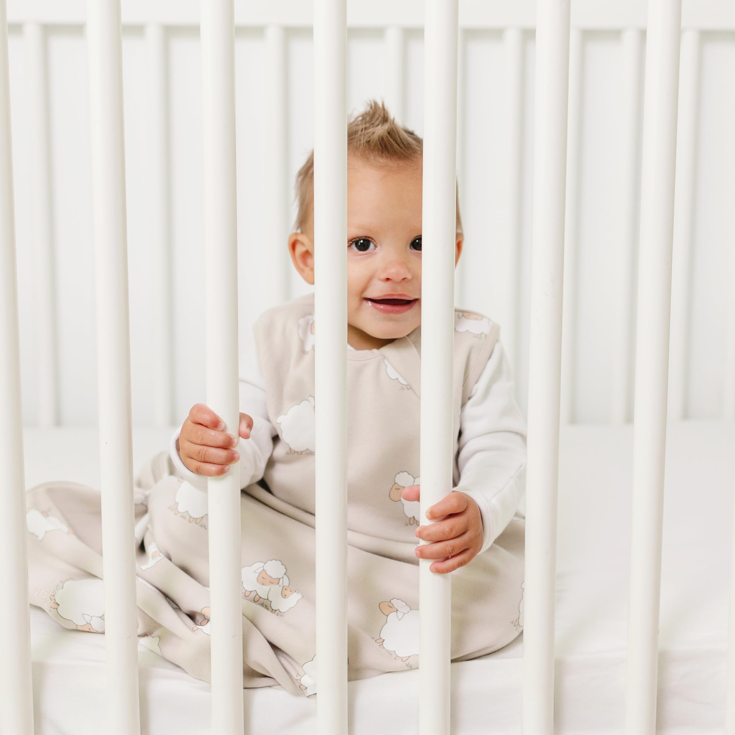 Nursery thermometer and dressing guide included with Woolino sleep bag