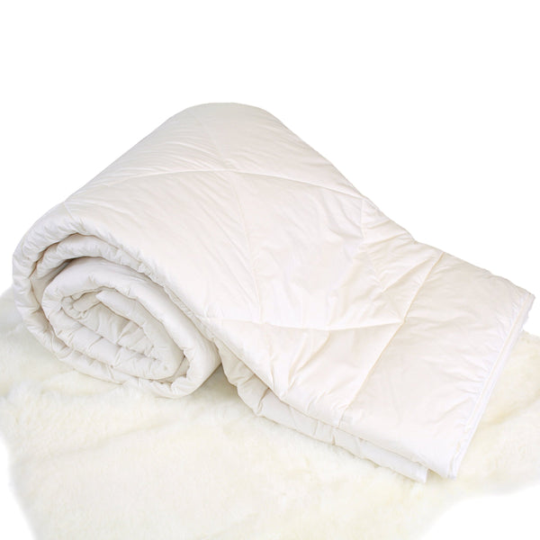 Woolino crib duvet insert with natural wool for year-round warmth