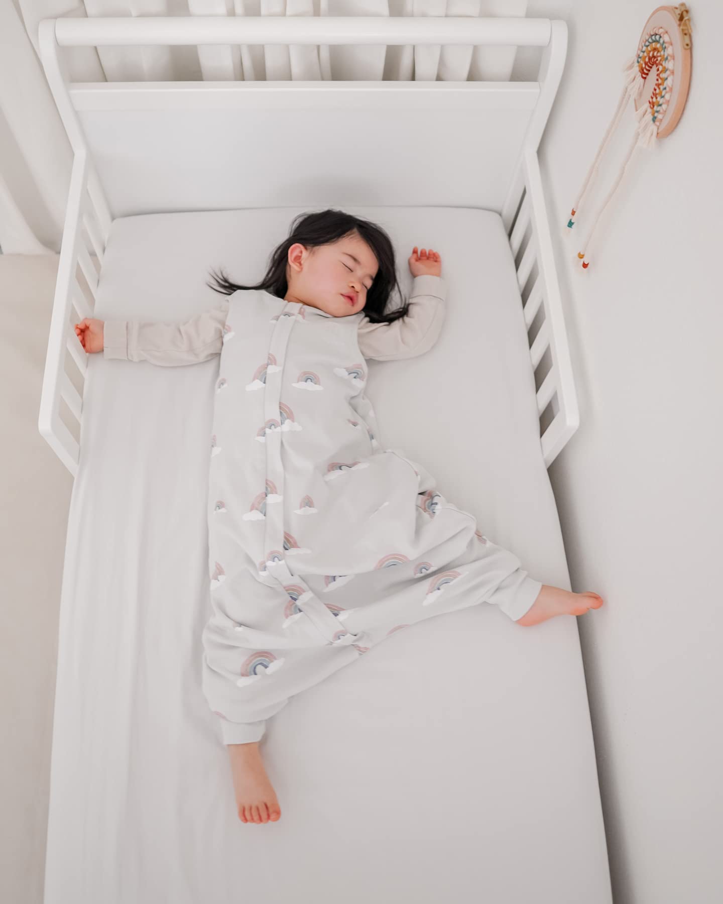 Woolino sleep bag 6-18m ready for year‑round use.