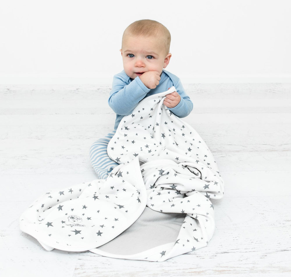 Woolino Toddler Blanket Washable Care close-up indicates machine-washable convenience