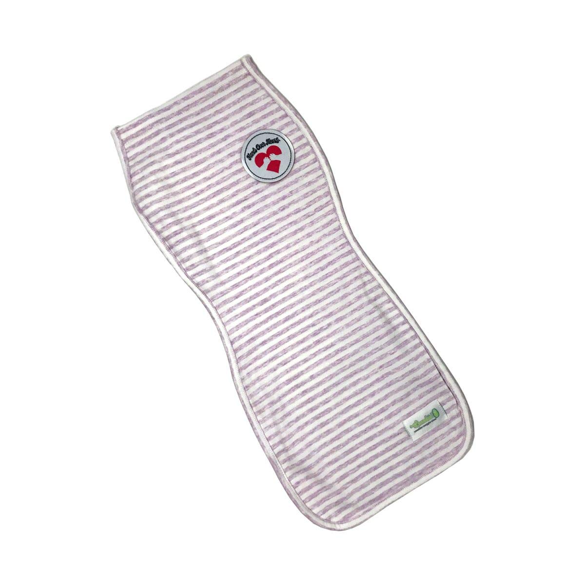 Woombie Cotton Swaddle Sock worn as a wearable blanket for calm newborns.
