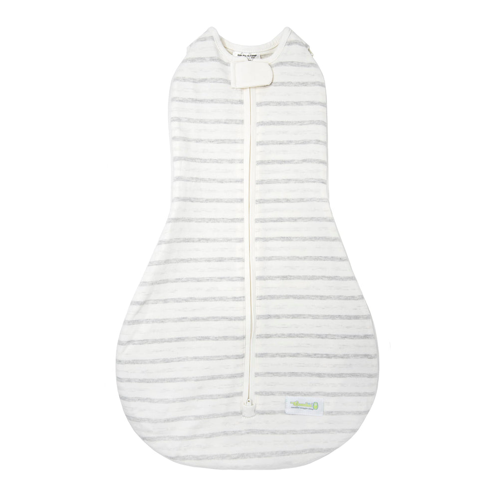 Woombie Grow With Me Twilight Stripes swaddle promotes cozy newborn comfort and calm nights.