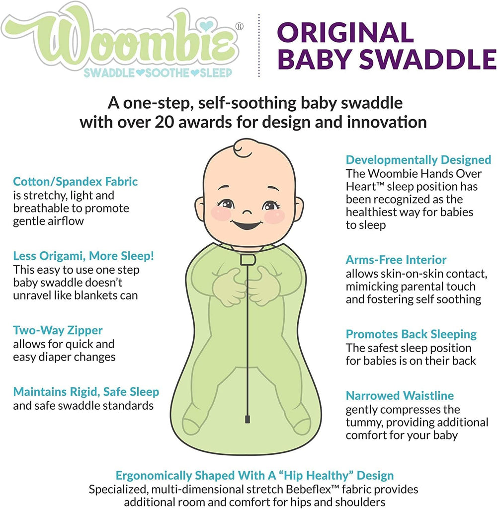 Woombie Original cotton-spandex fabric close-up showing breathable stretch