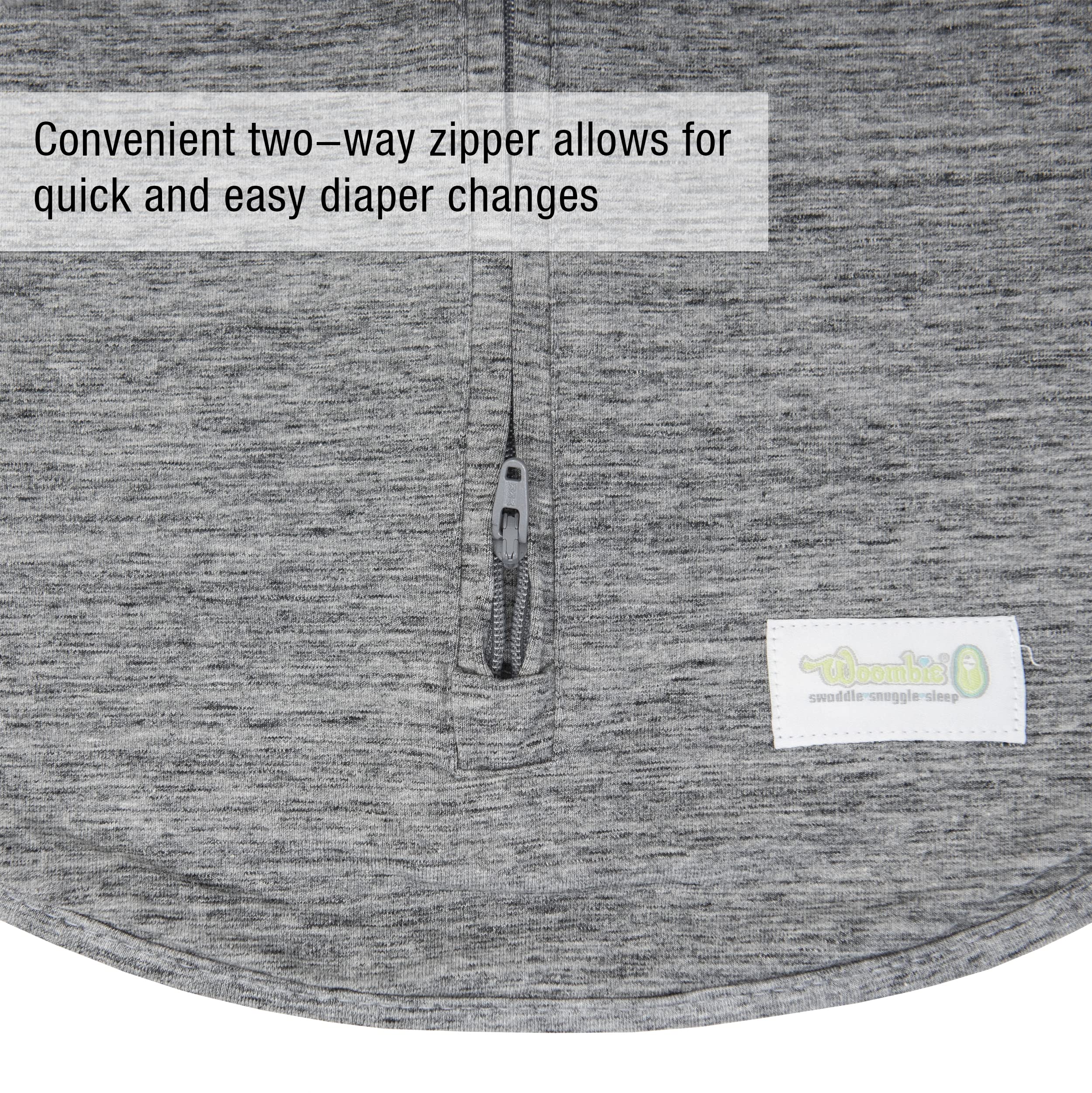 Woombie Original easy-one-step-use swaddle demonstration