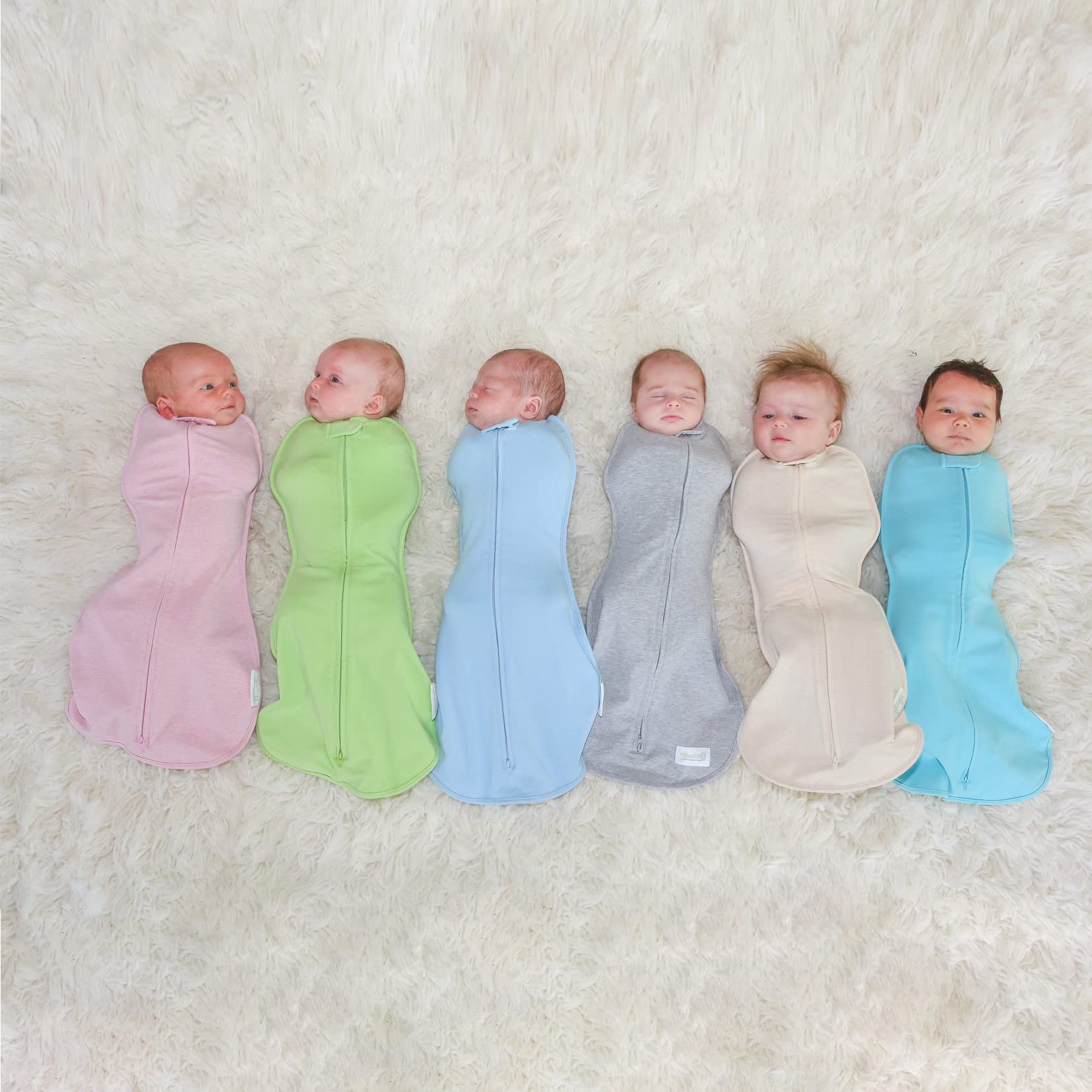 Woombie Original two-way zipper feature for diaper changes