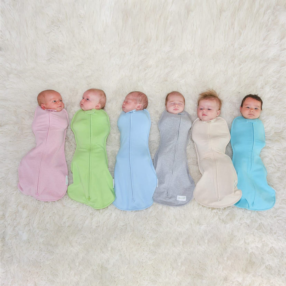 Woombie Original two-way zipper feature for diaper changes