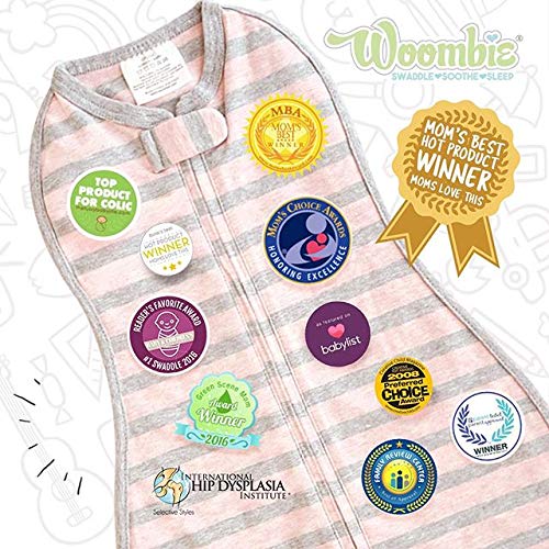 Woombie ergonomic shape follows baby's natural sleep posture.