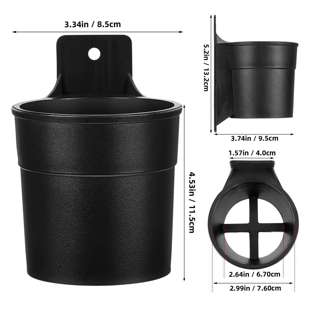 WOONEKY cup holder for wheelchair, secure beverage access during outings.