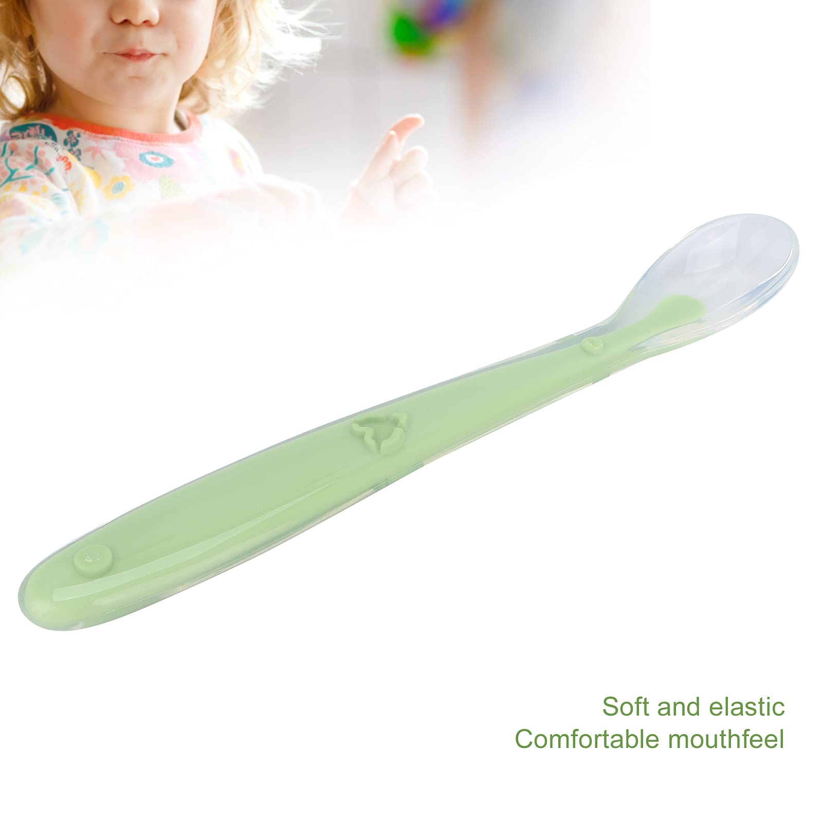 No-residue design helps minimize mess between spoonfuls