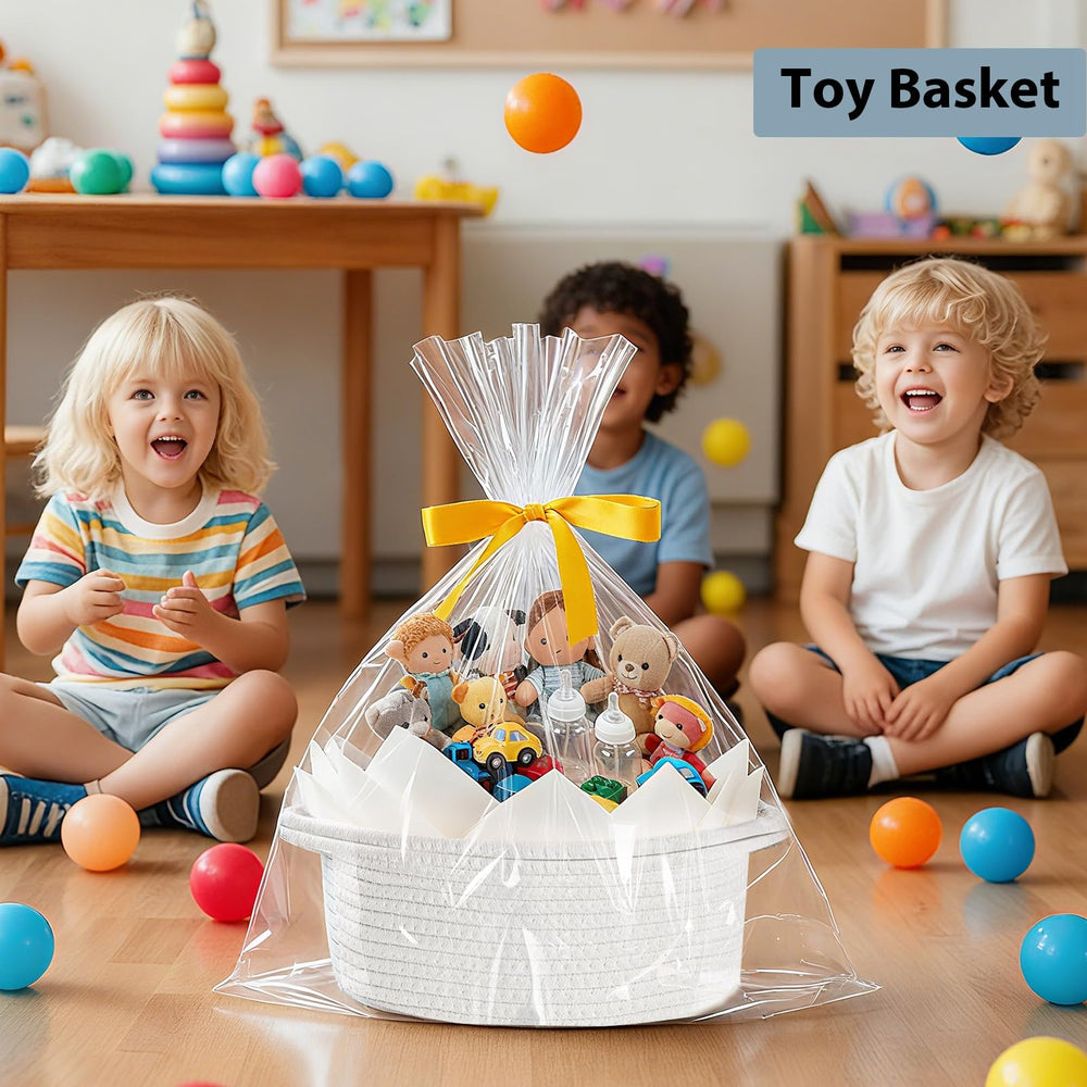 woric basket used for storing toys, books, cosmetics and more
