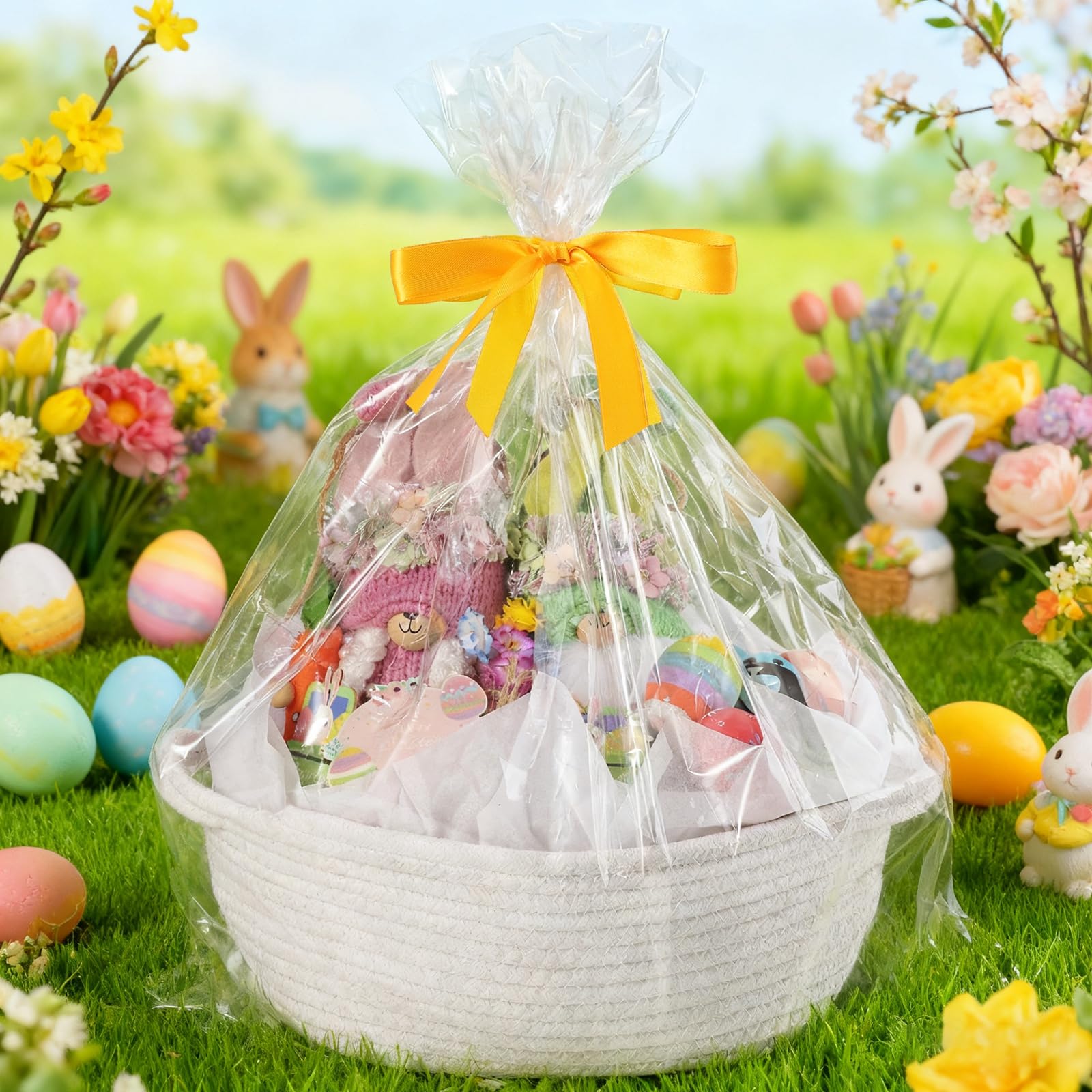 woric white gift basket on display for versatile gifting