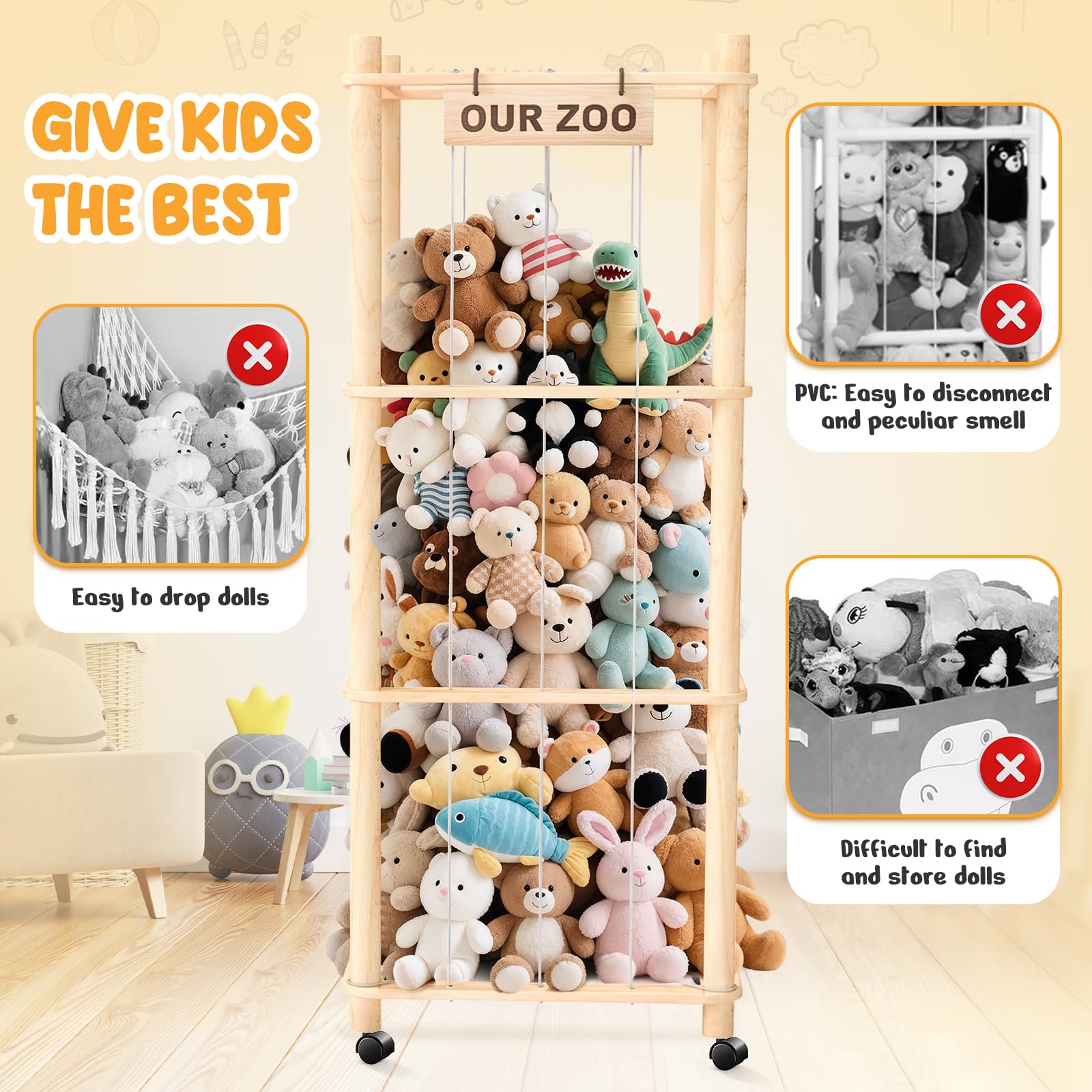 WORLDMX durable wood frame supports daily play and long-lasting use.