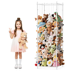 WORLDMX metal storage frame for stuffed animals, durable and visible