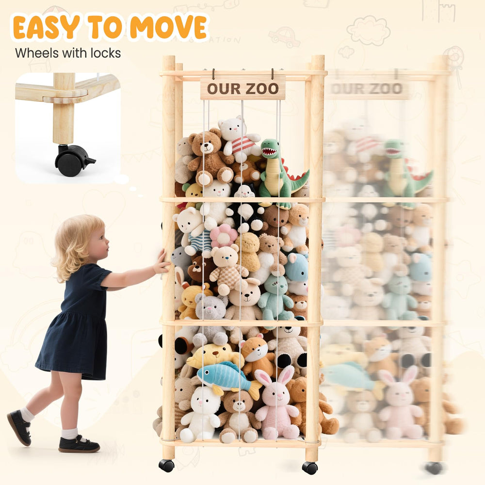 WORLDMX rolling cage-style organizer can move between rooms.