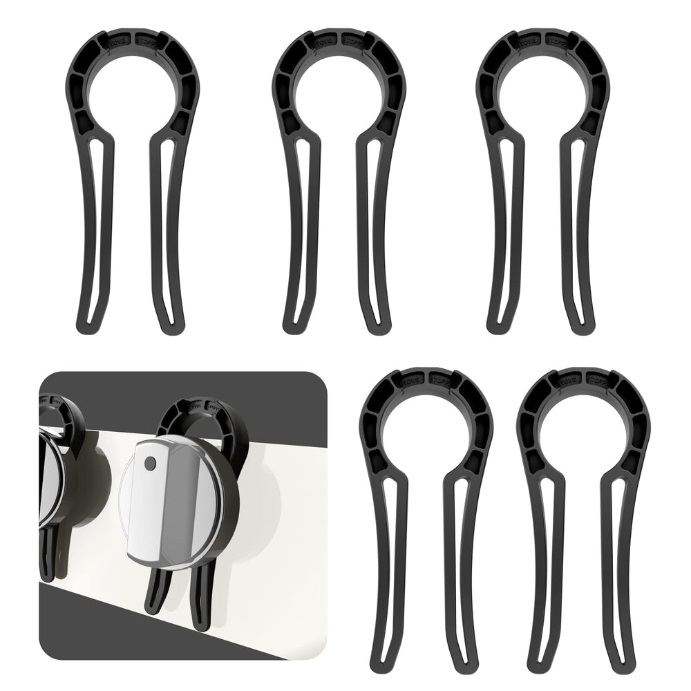 Worscale 5-pack gas stove knob locks secure knobs and prevent tampering