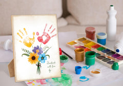 Woukaup personalized Mothers Day gift sign adds name and birth date.