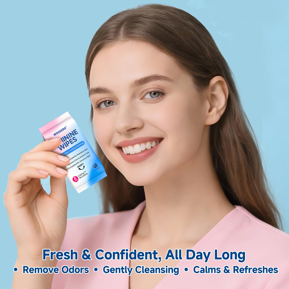 WOUSEDO wipes are alcohol-free and fragrance-free for irritation-free daily use.