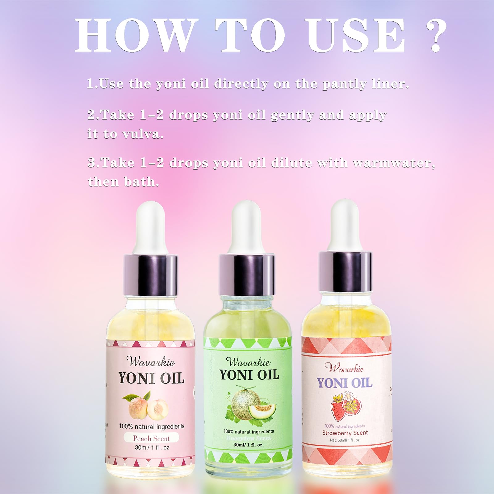 Wovarkie Yoni Oil supports elasticity and comfort
