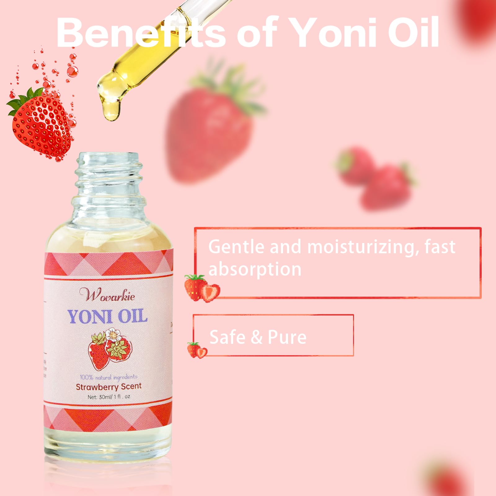 Wovarkie Yoni Oil on a panty liner suggests discreet use