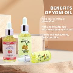 Wovarkie Yoni Oil packaging display showing the 3-pack.