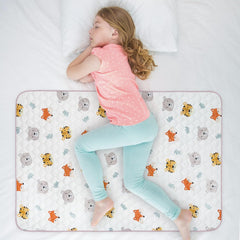 WOVENX kid bed pad with bamboo-soft layer for gentle overnight protection