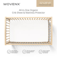 Wovenx non-slip backing keeping protector in place overnight