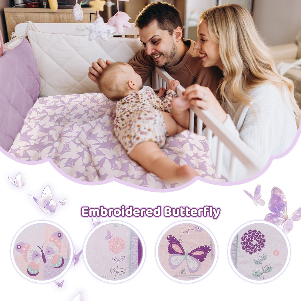 Wowelife butterfly pattern adds charm to nursery décor