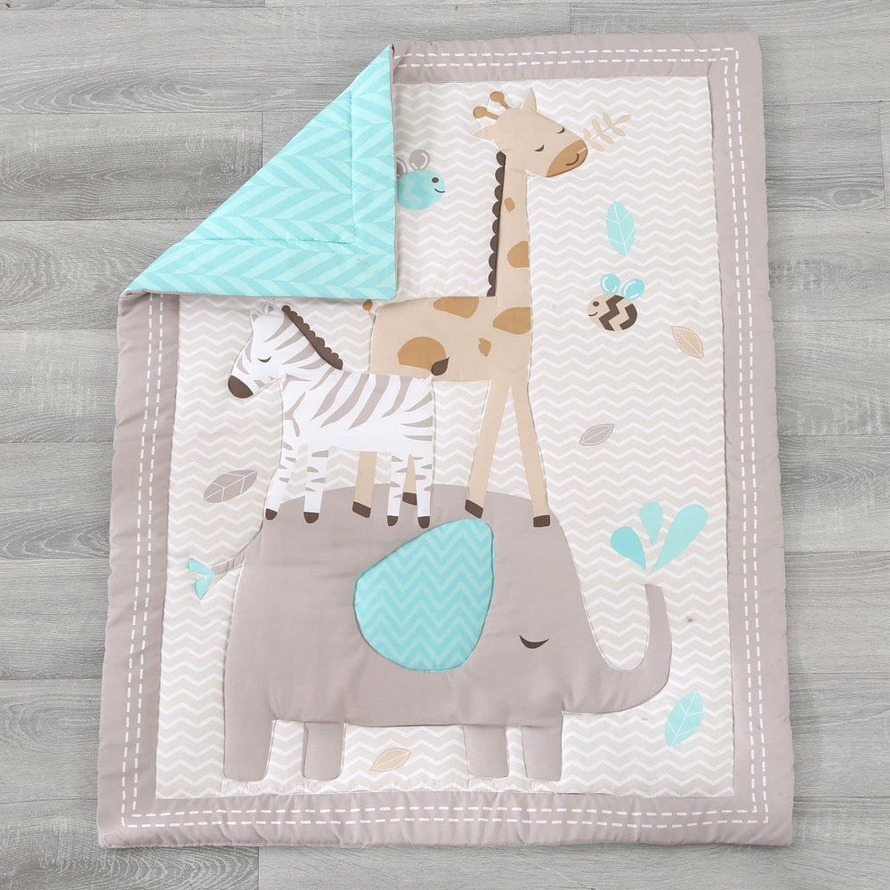 Wowelife elephant theme nursery decor in gray creates calming sleep space