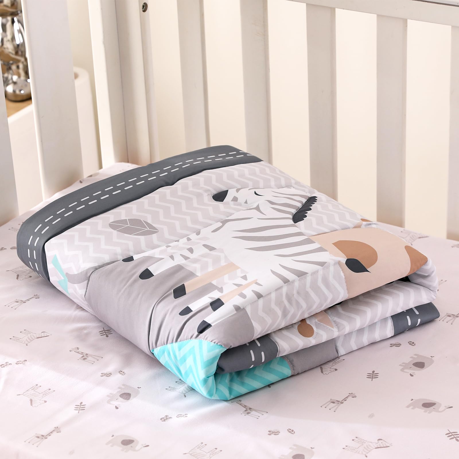 Wowelife gray nursery decor coordinates with boys' room spaces