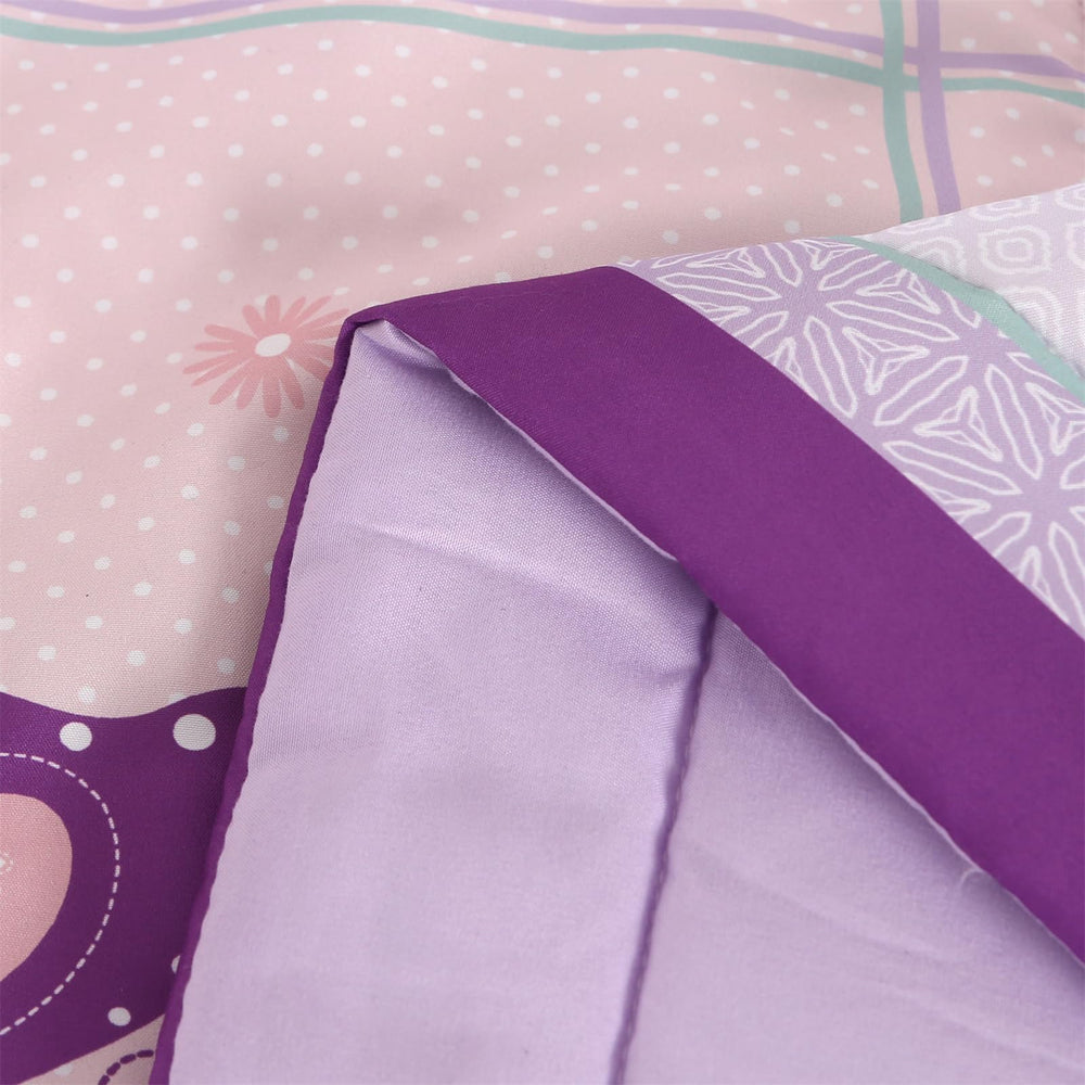 Wowelife purple theme bedding enhances baby's room