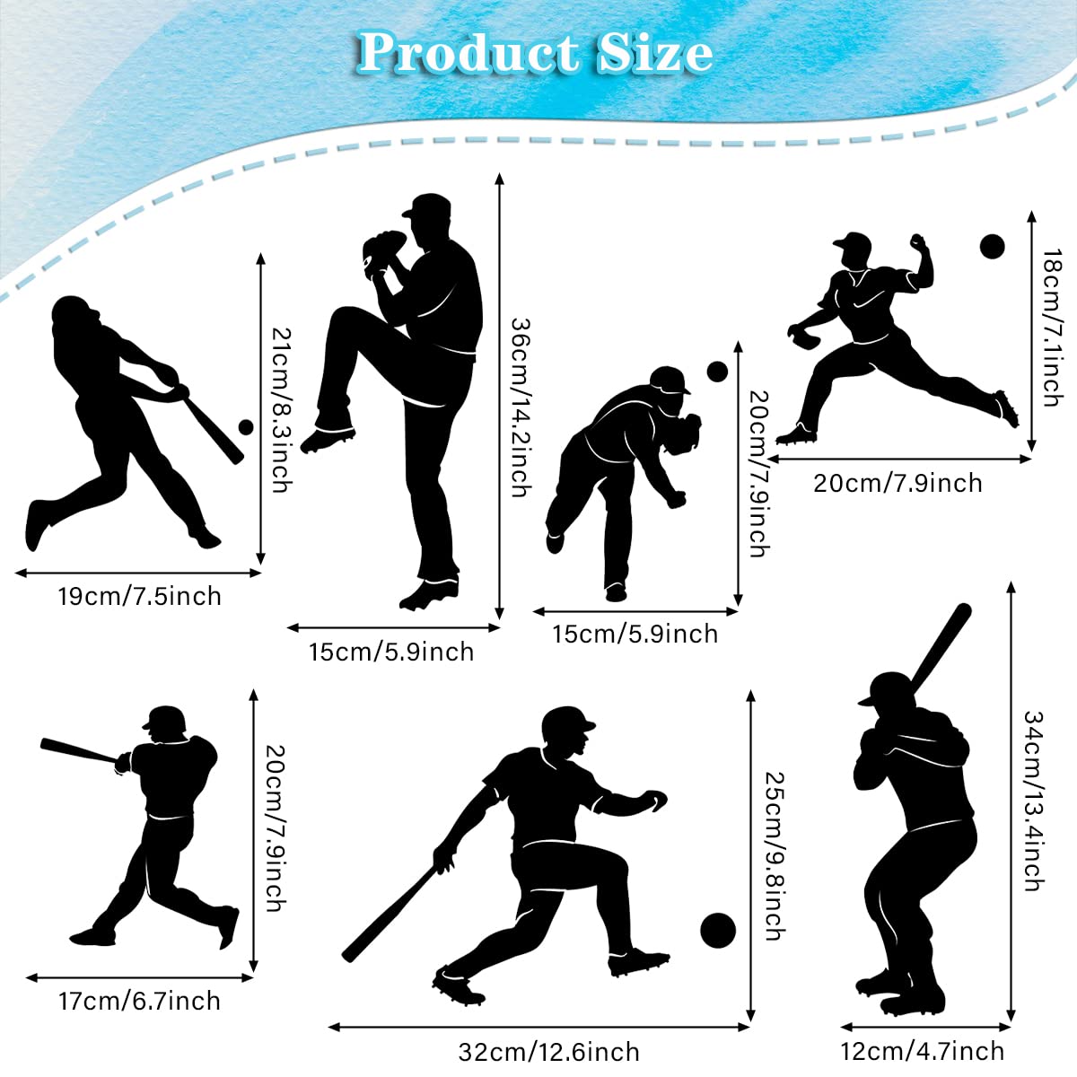 WOYINIS baseball wall art suits bedrooms, game rooms, and classrooms.