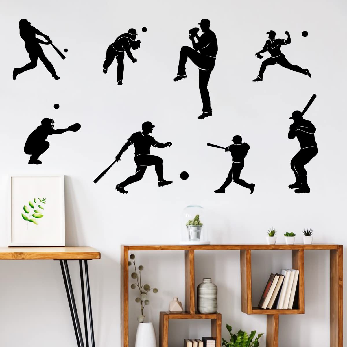 WOYINIS removable wall stickers are easy to reposition without residue.