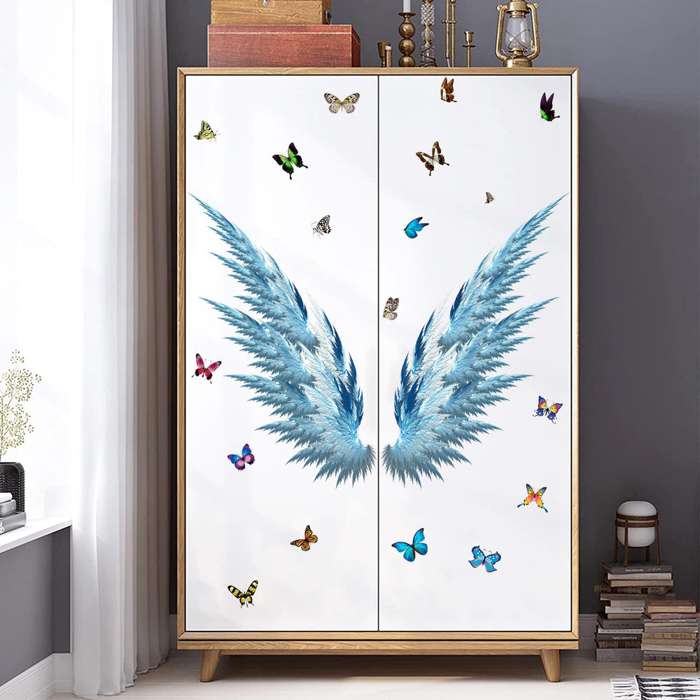 WOYINIS blue butterflies brighten nurseries with removable wall art.