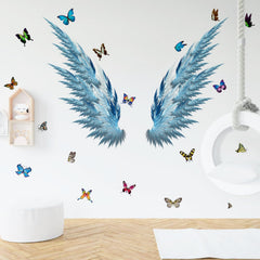 WOYINIS blue dreamy butterflies add color and whimsy to bedrooms.