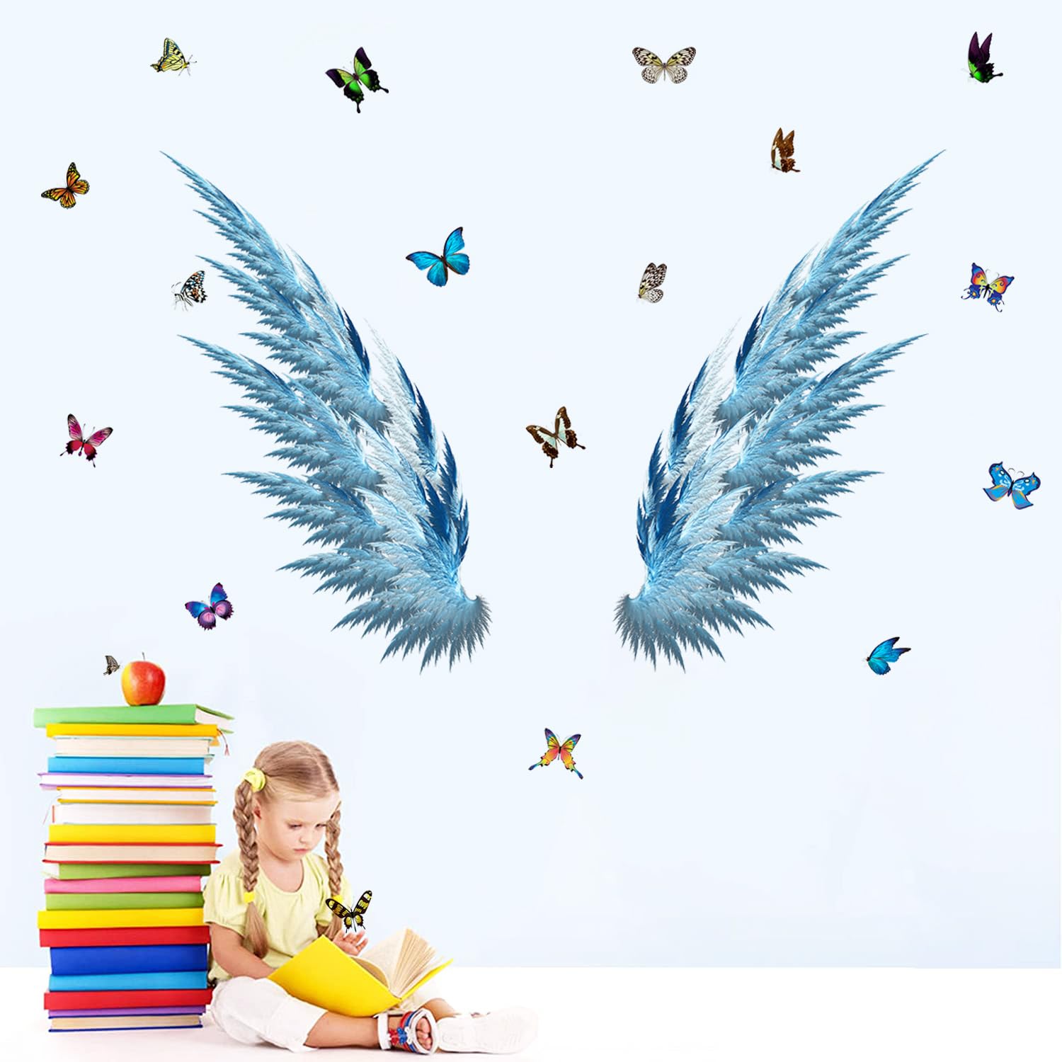 WOYINIS blue wings make classrooms brighter with playful wall decor.