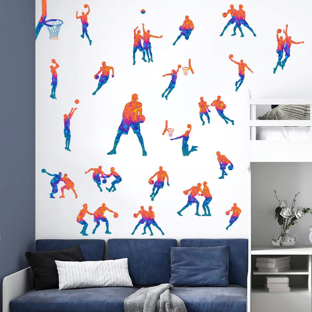 WOYINIS basketball wall stickers suit playrooms and classrooms.