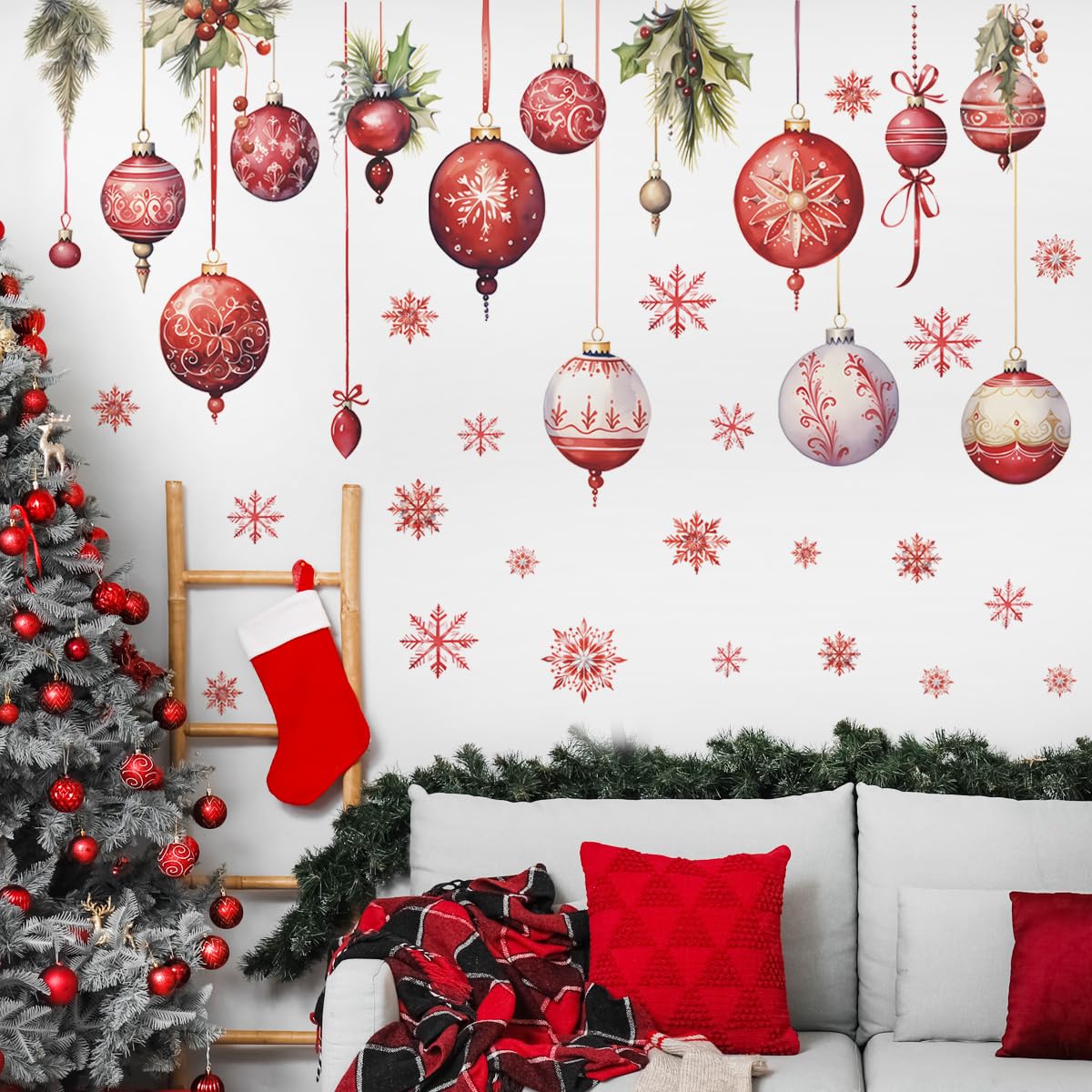 WOYINIS pine cone wreath decal brings seasonal warmth to classroom or play area