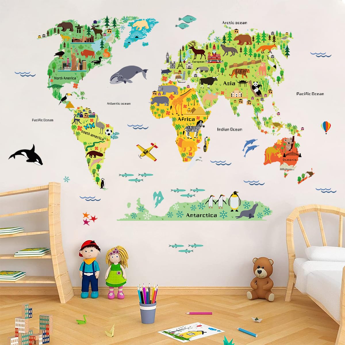 WOYINIS vinyl decal adheres firmly yet repositions without residue.