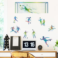 WOYINIS soccer dunk action sticker energizes playroom decor and learning.