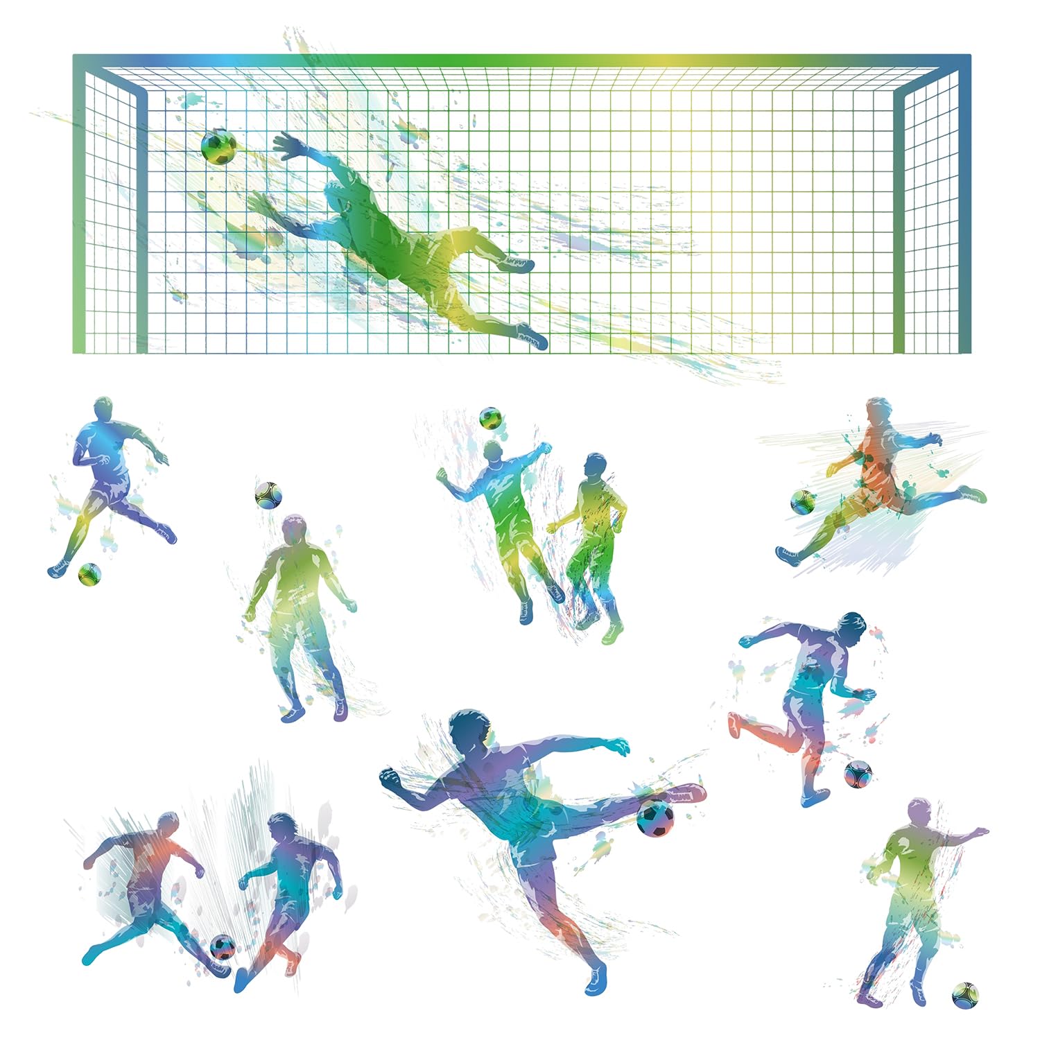 WOYINIS kick animation decal helps visualize goals during practice fun.