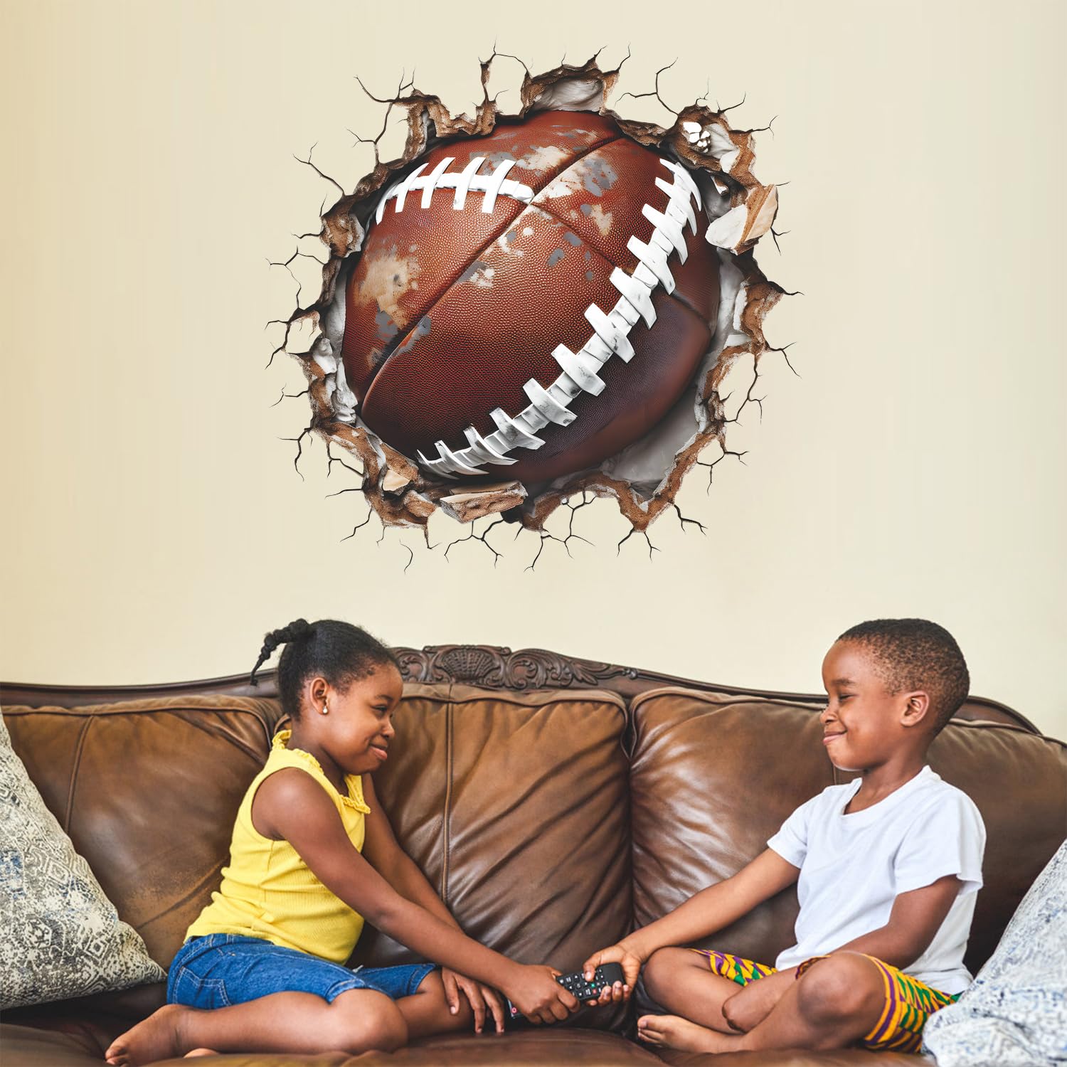 WOYINIS two sheets sport wall stickers easy removal and repositioning.