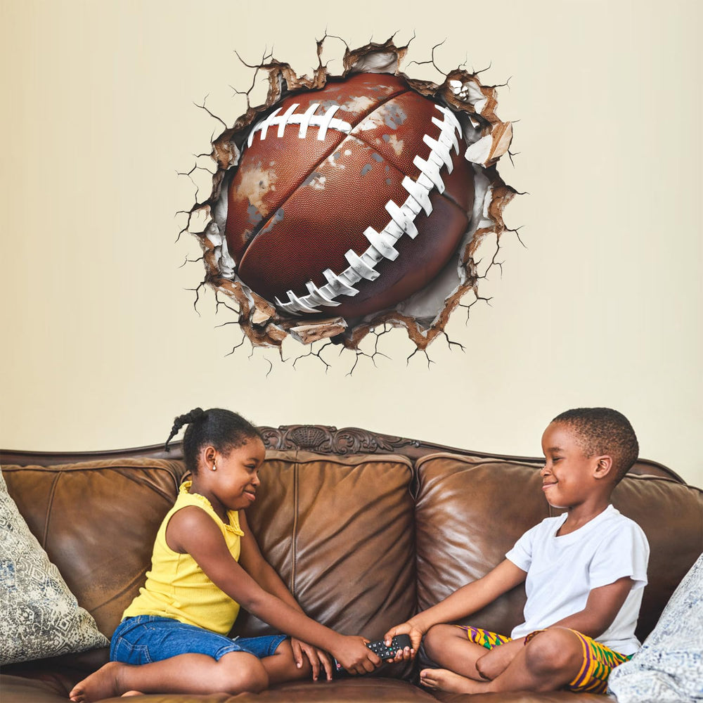 WOYINIS two sheets sport wall stickers easy removal and repositioning.