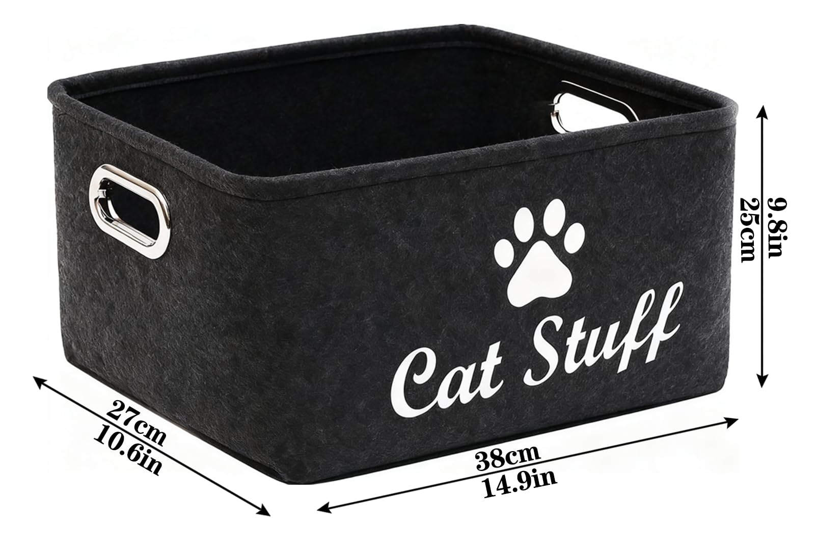 Wpetle cat toy bin in a living room demonstrates quiet placement on hardwood floors