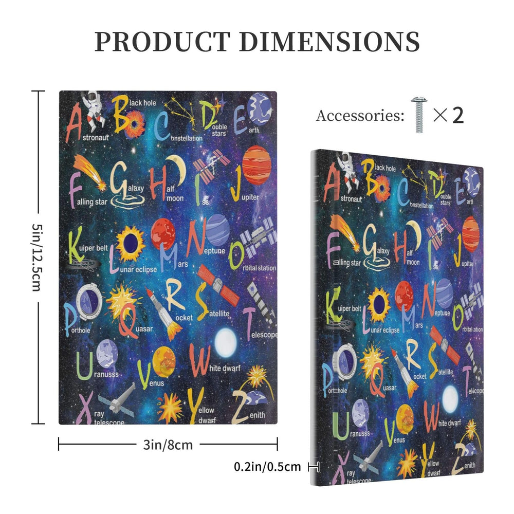 Wpshijia ABC galaxy faceplate enhances nursery ambience with imagination.