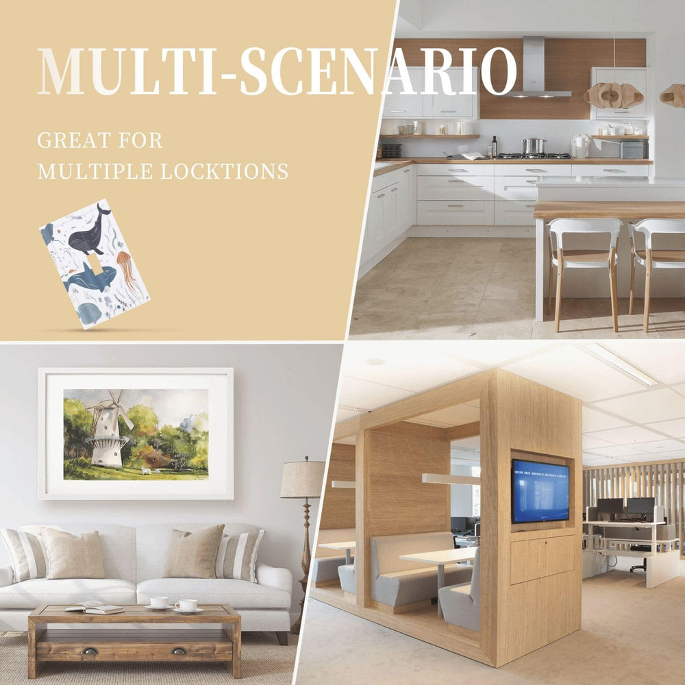 Wpshijia kid-friendly sea-life design suits nurseries and playrooms.