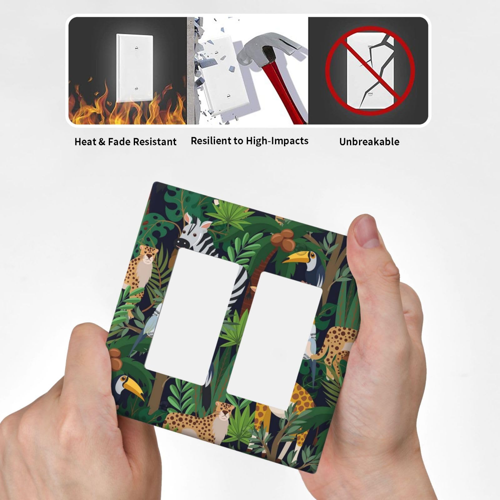 Wpshijia dual-outlet-kidroom-wall-plate keeps outlets safe and tidy.
